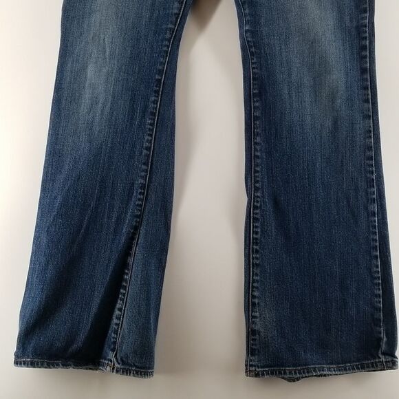 Lucky Brand Jeans Womens Size 10 Blue Front Zip Button Closure 5 Pocket Boot Cut - Picture 3 of 11